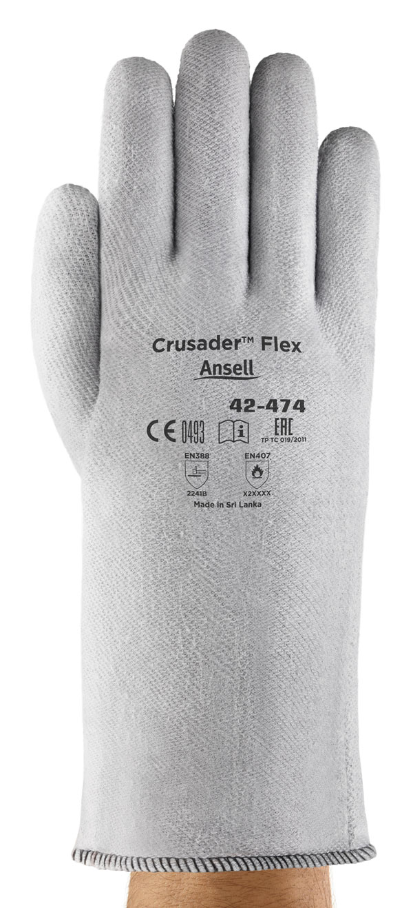 GANTS ANSELL CRUSADER FLEX 42-474 TAILLE 10 (XL) ( LOT DE 12 PAIRES )