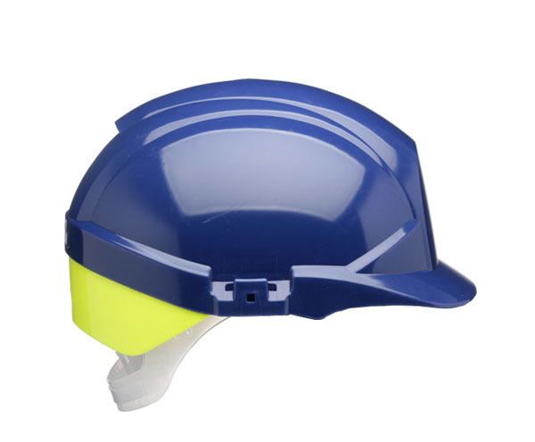 CASQUE DE SÉCURITÉ REFLEX BLEU AVEC FLASH ARRIÈRE JAUNE