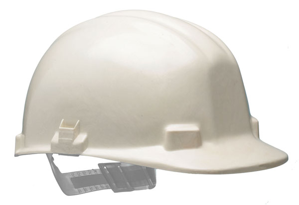 CASQUE VULCAN BLANC À CLIQUET GLISSANT