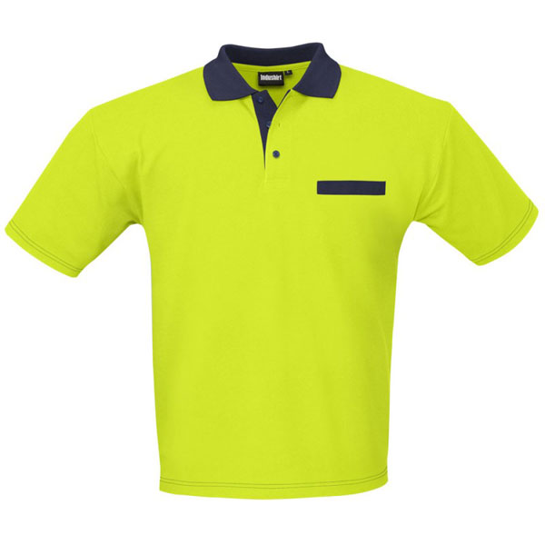 POLO PS200 JAUNE-NAVY TAILLE S