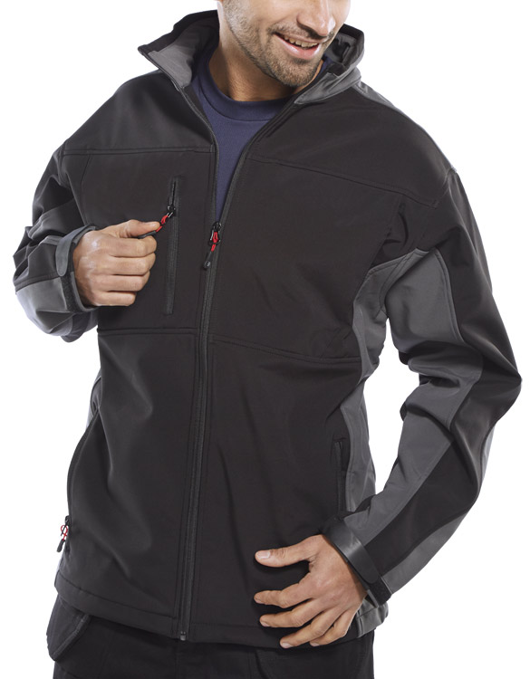 VESTE SOFTSHELL NOIR/GRIS
